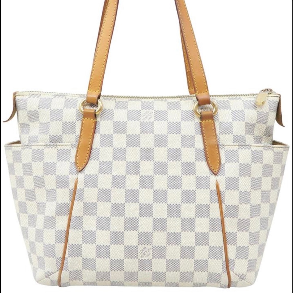 Louis Vuitton Totally PM White Damier Azur Canvas